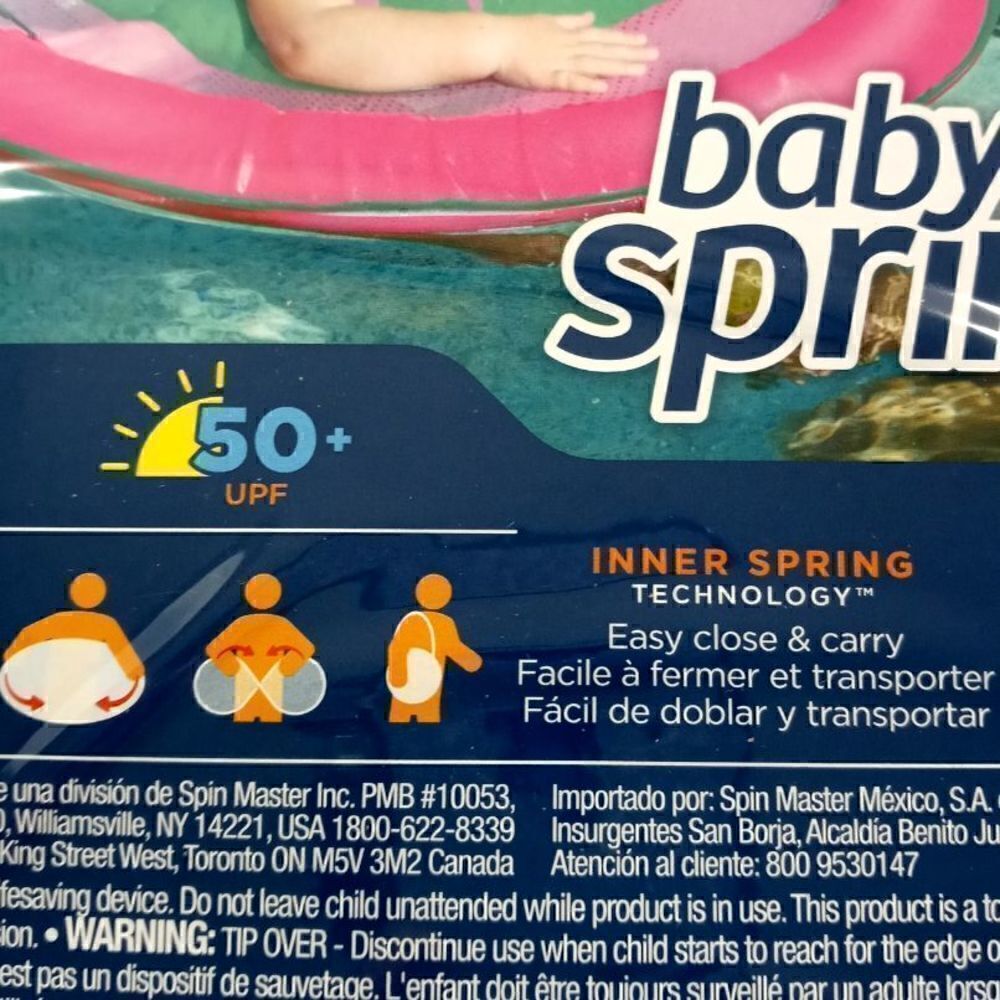 Swimways Baby Springfloat Sun Canopy Pink - Picture 3 of 4